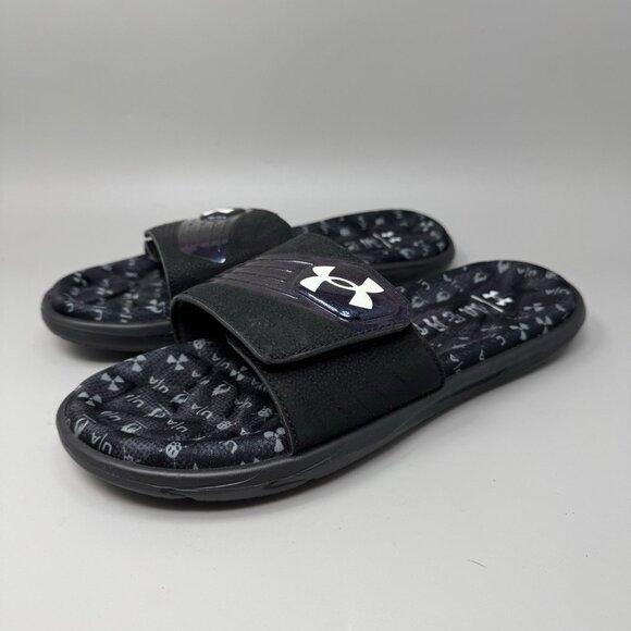 Under Armour Sandals Mens Size 10 Mercenary Casual Slip On Slide  Black main image 5